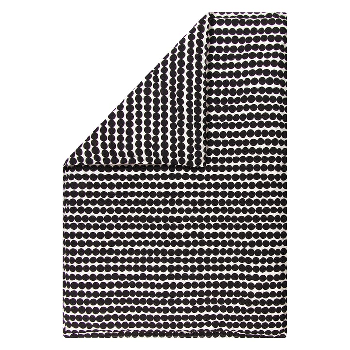 Räsymatto Deckenbezug 210 x 150cm - schwarz-weiß - Marimekko