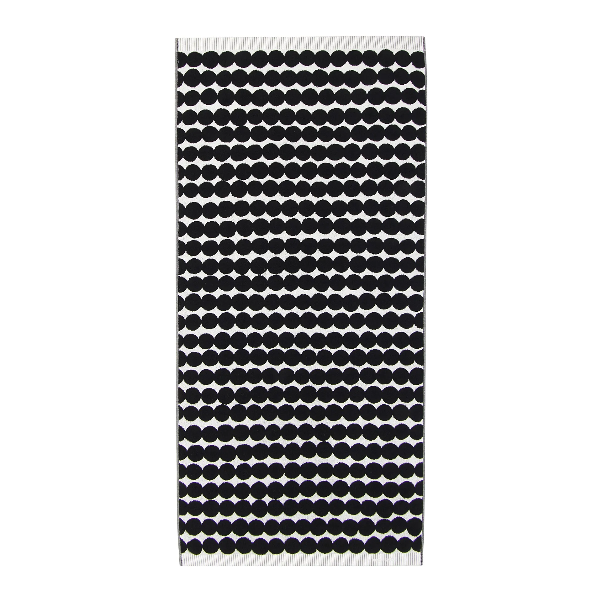 Räsymatto Handtuch schwarz, Badetuch 70 x 150cm Marimekko