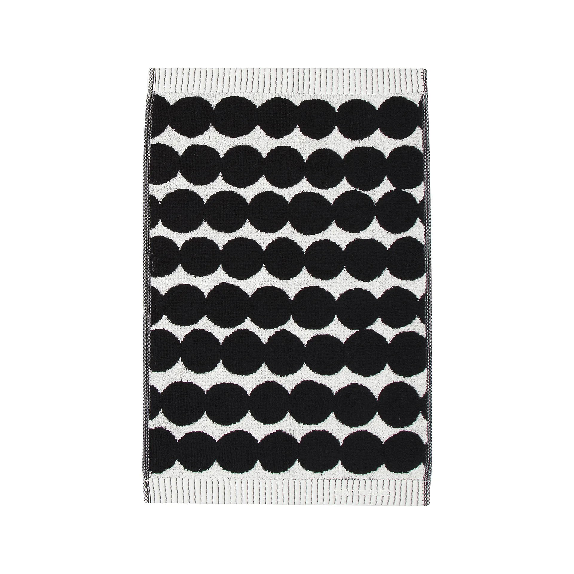 Räsymatto Handtuch schwarz, Gästehandtuch 30 x 50cm Marimekko