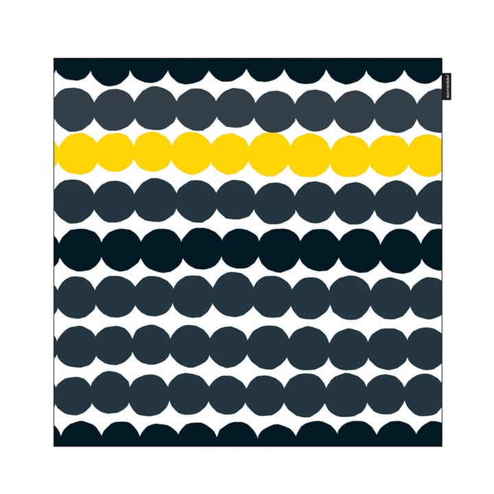 Räsymatto Kissenbezug - schwarz-grau-gelb - Marimekko