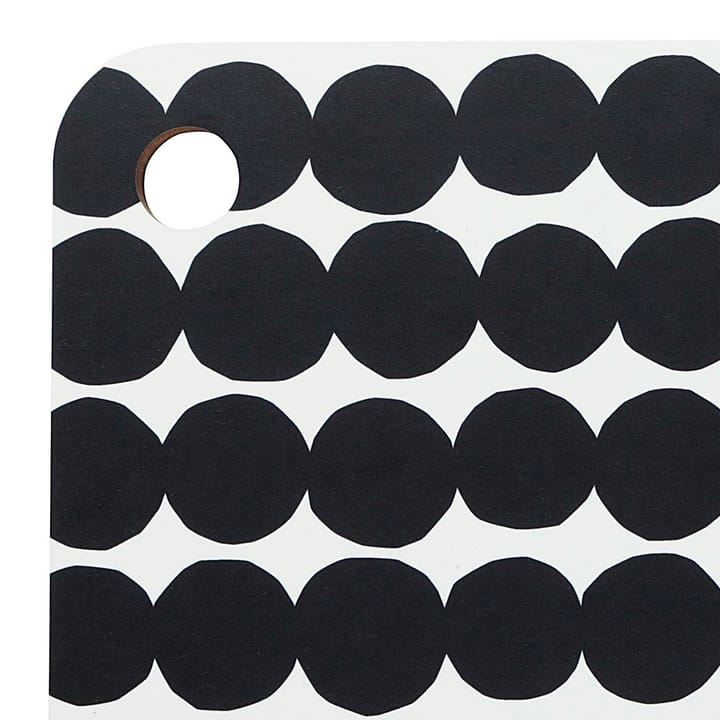 Räsymatto Schneidebrett, Schwarz-weiß Marimekko