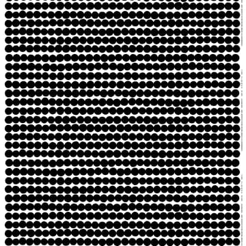 Räsymatto Stoff - Schwarz/weiß - Marimekko
