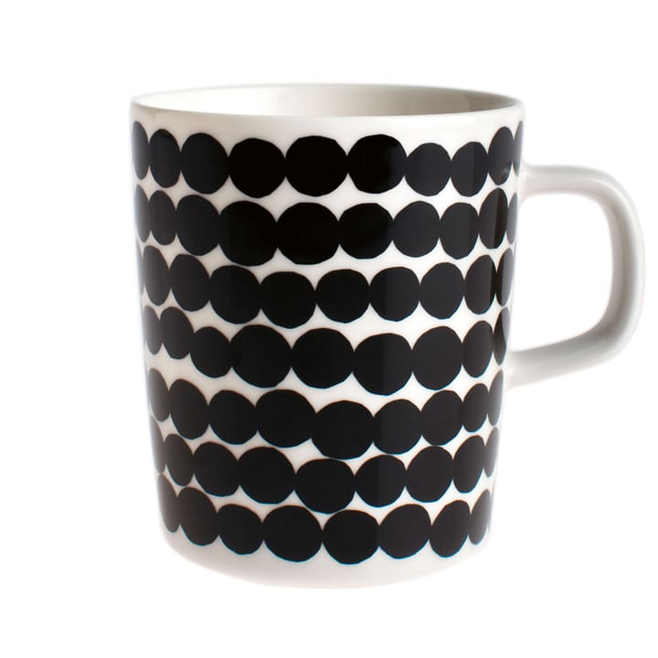 Räsymatto Tasse 25 cl - Schwarz-weiß - Marimekko