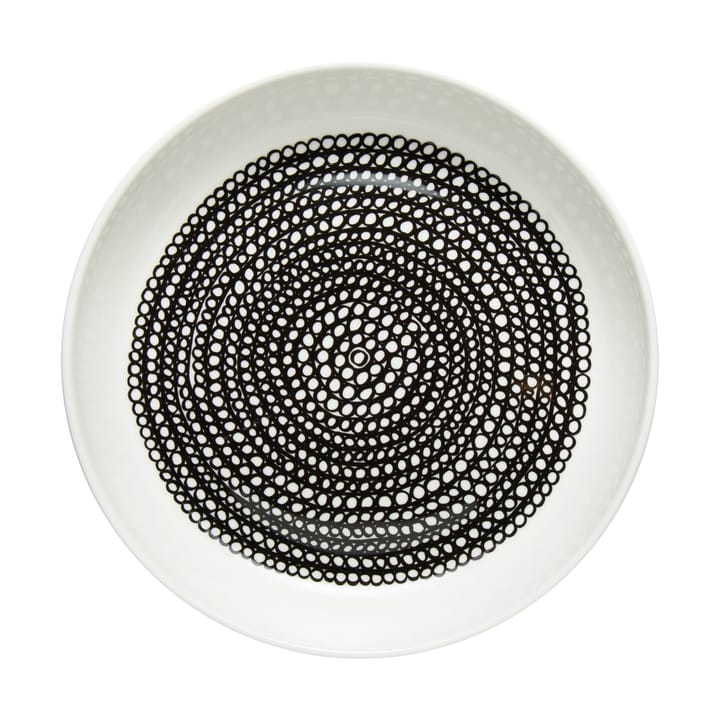 Räsymatto Teller Ø20,5cm - Weiß-schwarz - Marimekko
