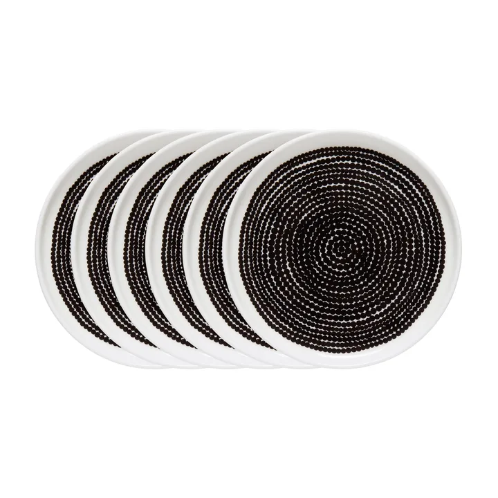 Räsymatto Teller Ø 25cm - 6 pack Kleine Punkte - Marimekko