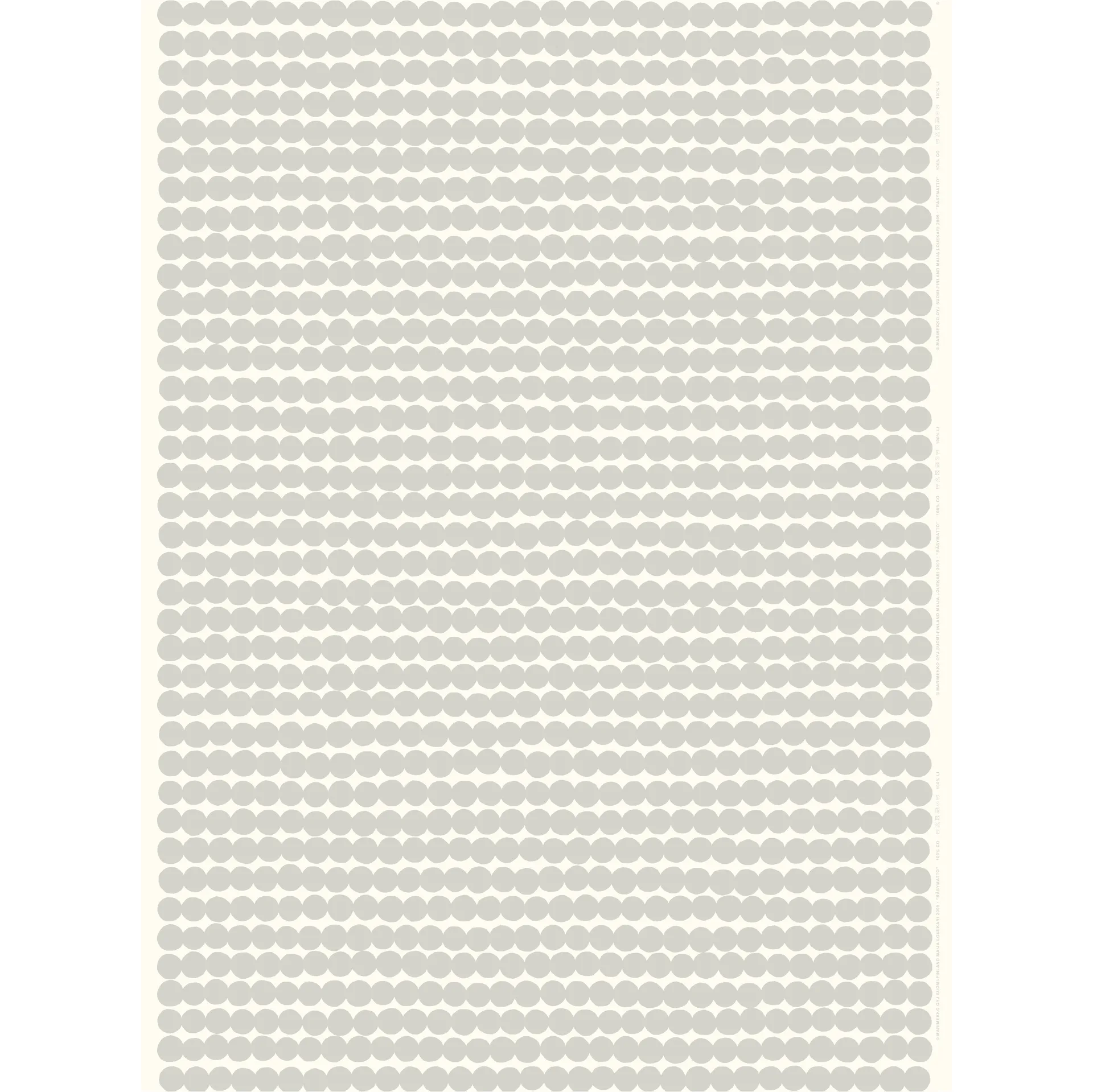 Räsymatto Wachstuch, Hellgrau Marimekko