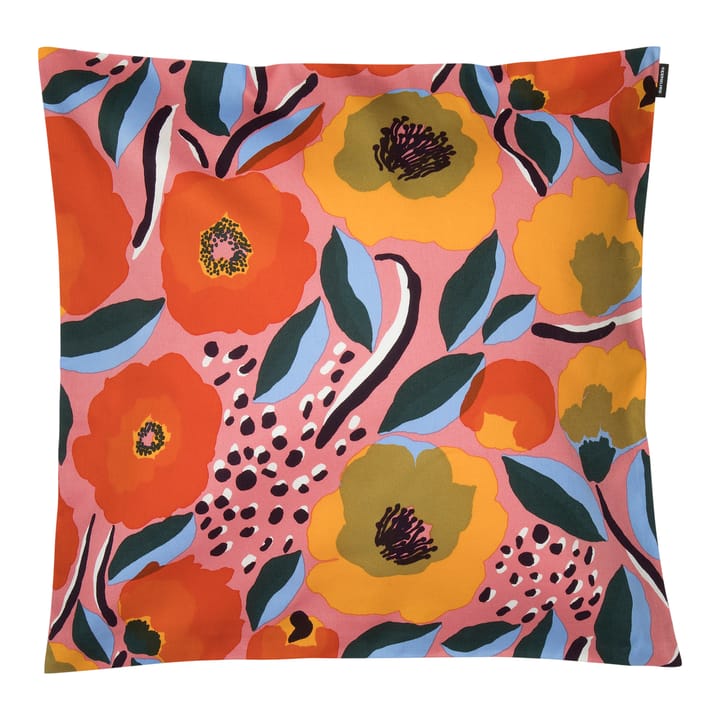 Rosarium Kissenbezug 50 x 50cm - Rosa-blau-rot - Marimekko