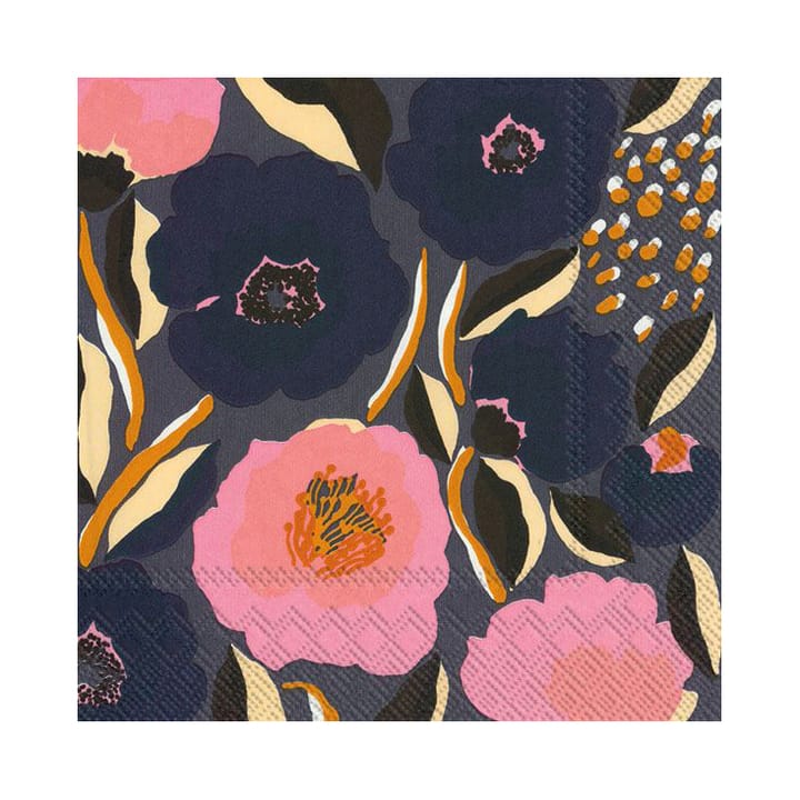 Rosarium Serviette 33 x 33cm 20er Pack - Blau - Marimekko