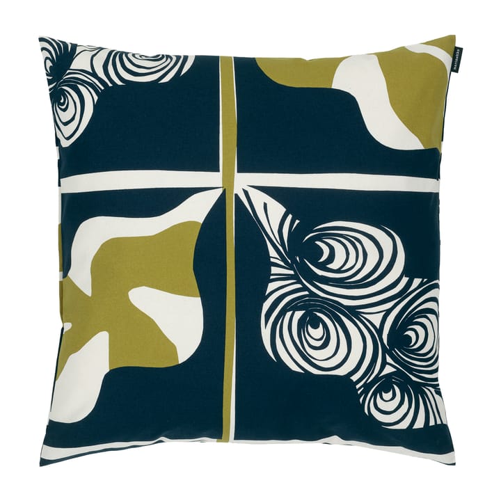 Rukinlapa Kissenbezug 50 x 50cm - Dunkelblau-grün-weiß - Marimekko