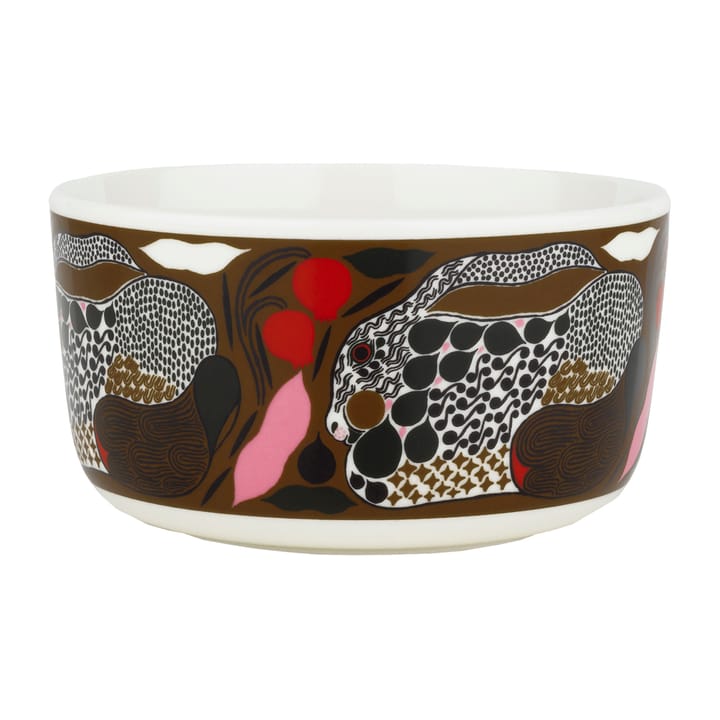Rusakko Schale 50cl - Weiß-braun-grün-rot - Marimekko