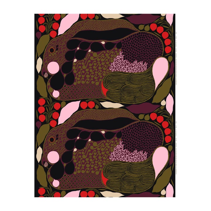 Rusakko Stoff Panama - Rosa-Braun - Marimekko