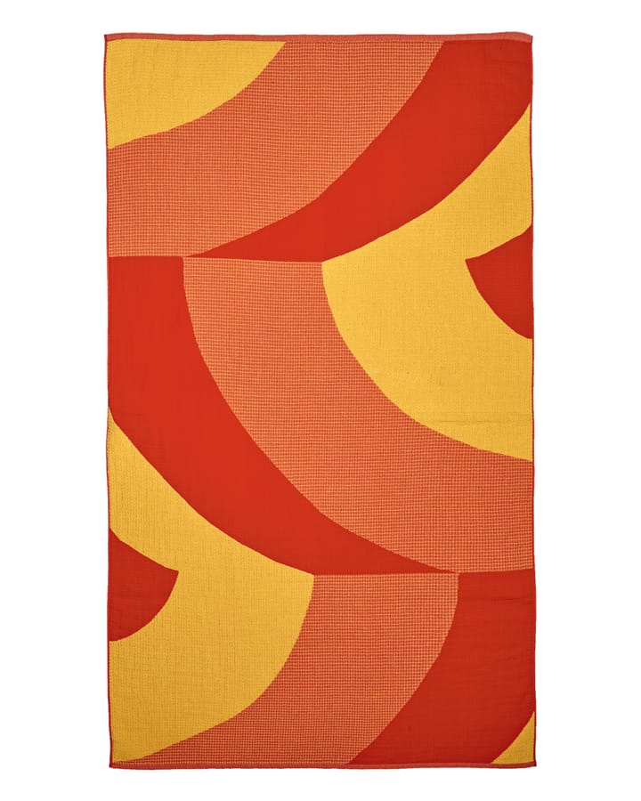 Savanni Strandhandtuch 100 x 180cm - Rot  -Gelb - Marimekko