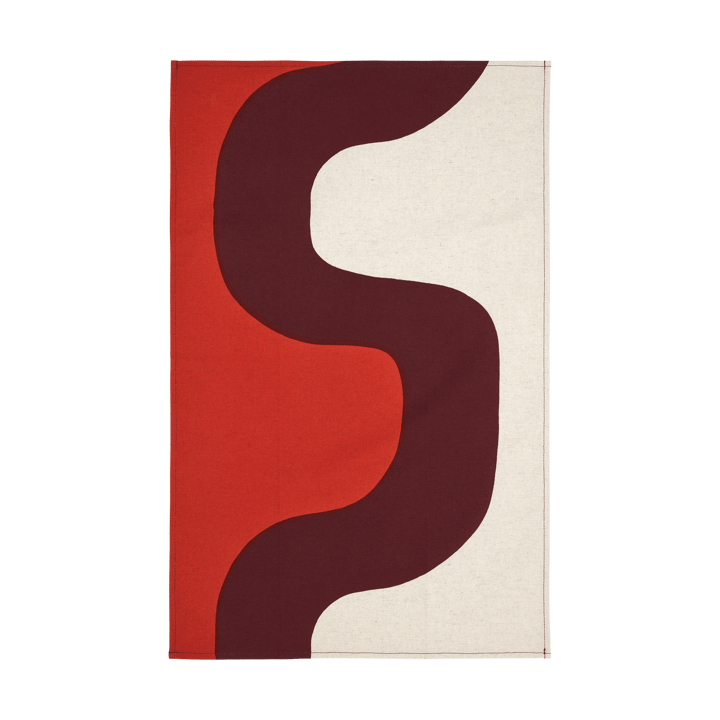 Seireeni Geschirrtuch 47x70cm - Linen-burgundy-red - Marimekko