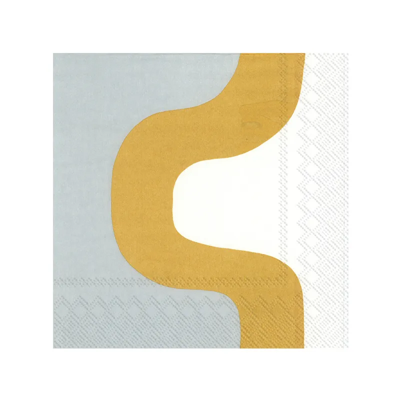Seireeni Serviette 33x33cm 20er Pack, Gold Marimekko