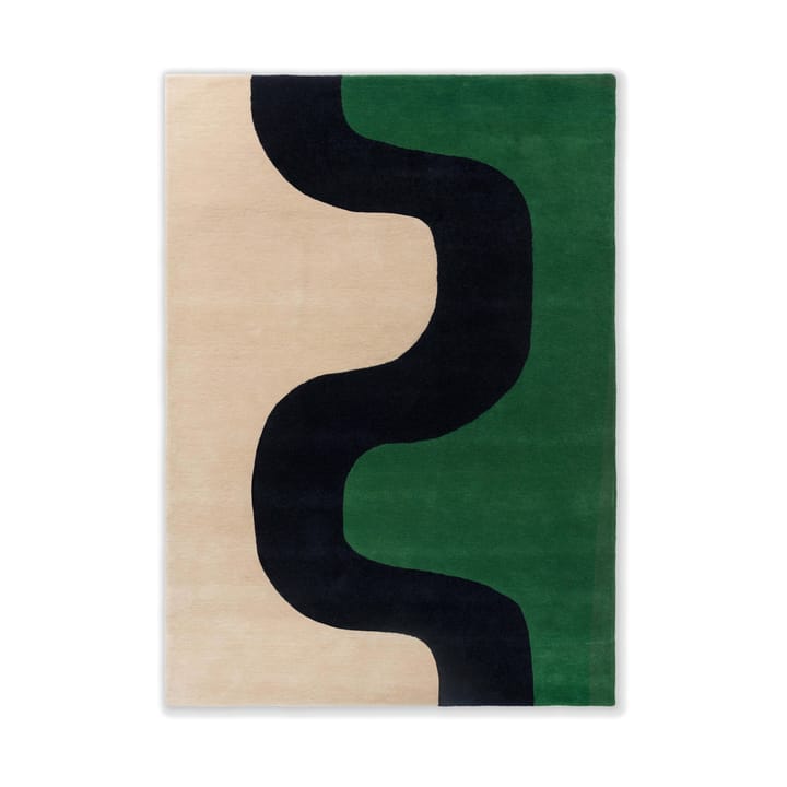 Seirene Wollteppich - Green, 140x200 cm - Marimekko