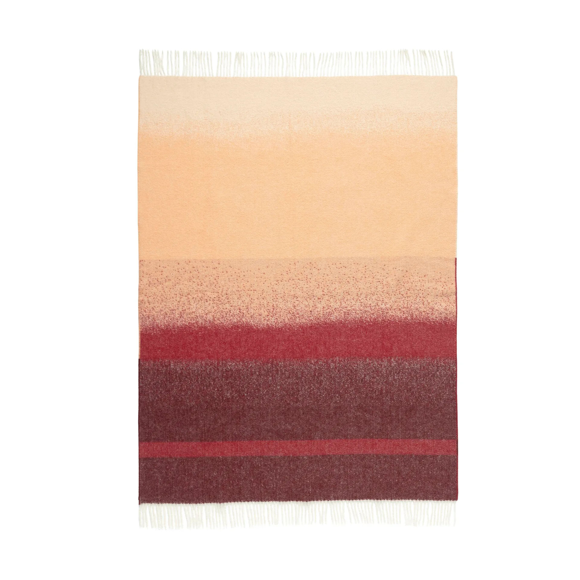 Selänne Wohndecke 130x170 cm, Burgundy-off white, peach Marimekko
