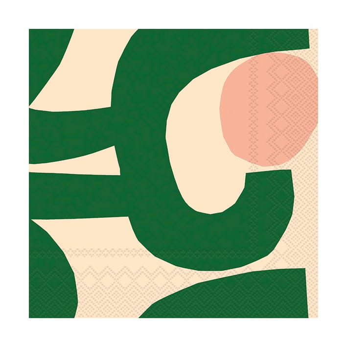 Seppel Serviette 33x33 cm 20er-Pack - Green - Marimekko