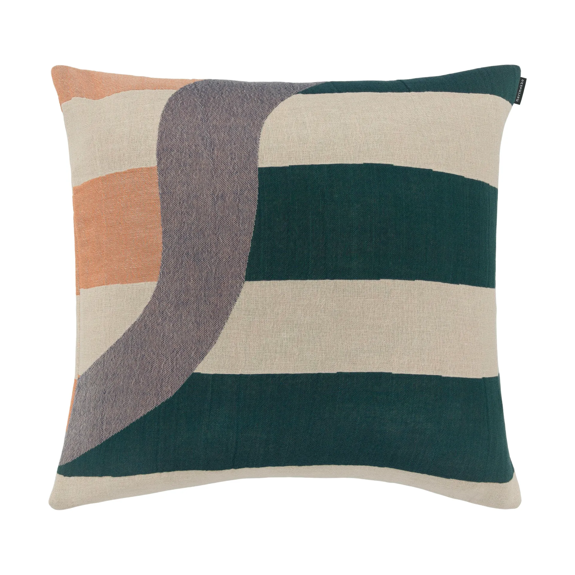 Siirto Kissenbezug Jacquard 50x50 cm, Powder-d. blue-l. blue-coral Marimekko