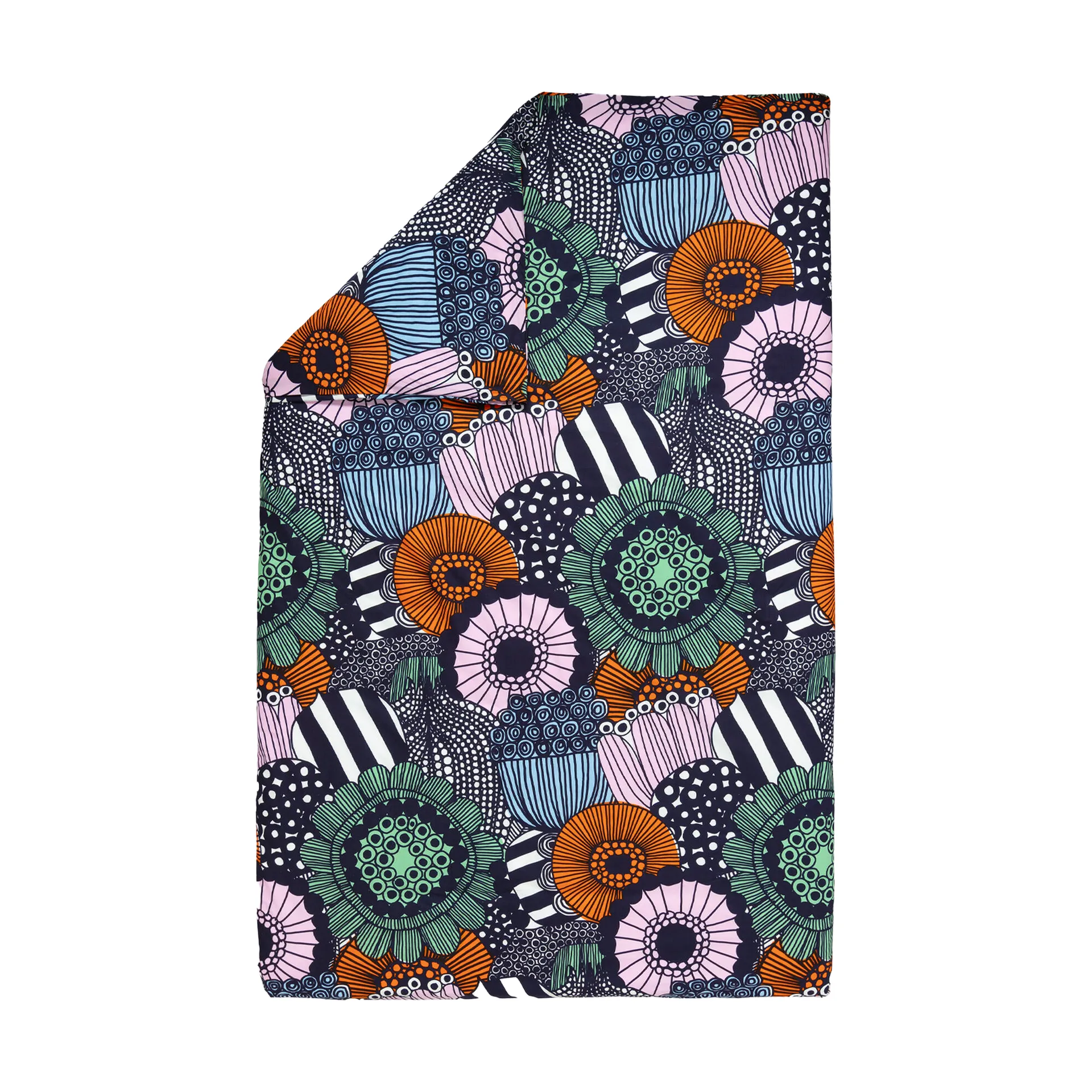 Siirtolapuutarha Bettbezug 240x220 cm, White-dark blue-orange Marimekko