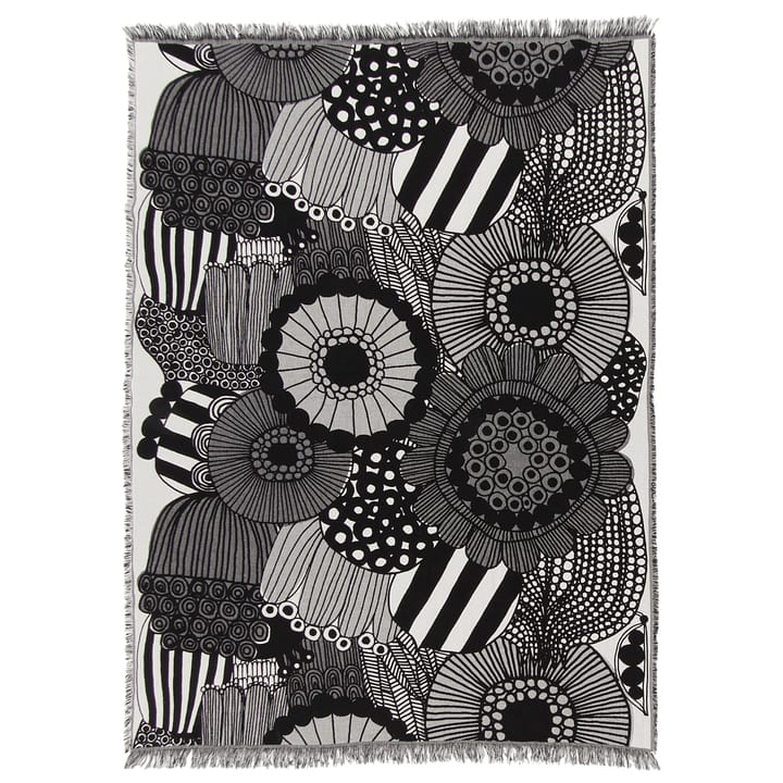 Siirtolapuutarha Decke 130x180 cm - Off white-schwarz - Marimekko