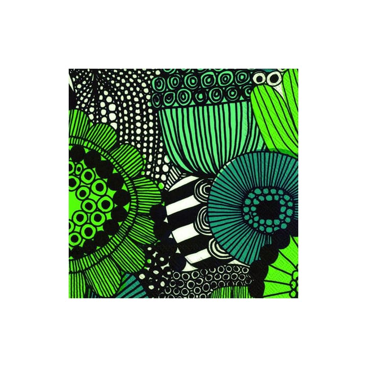 Siirtolapuutarha Serviette 33 x 33cm 20er Pack - Grün - Marimekko