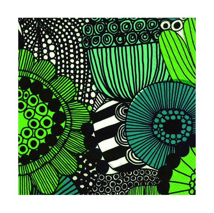 Siirtolapuutarha Serviette 33 x 33cm 20er Pack - Grün - Marimekko