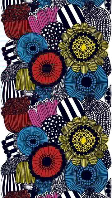Siirtolapuutarha Stoff - Gelb-rosa-blau - Marimekko