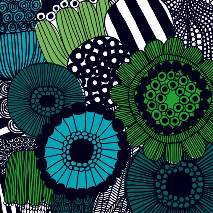 Siirtolapuutarha Stoff - Grün-blau - Marimekko