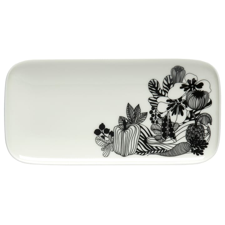 Siirtolapuutarha Teller 24,5 x 12cm, Schwarz-weiß Marimekko