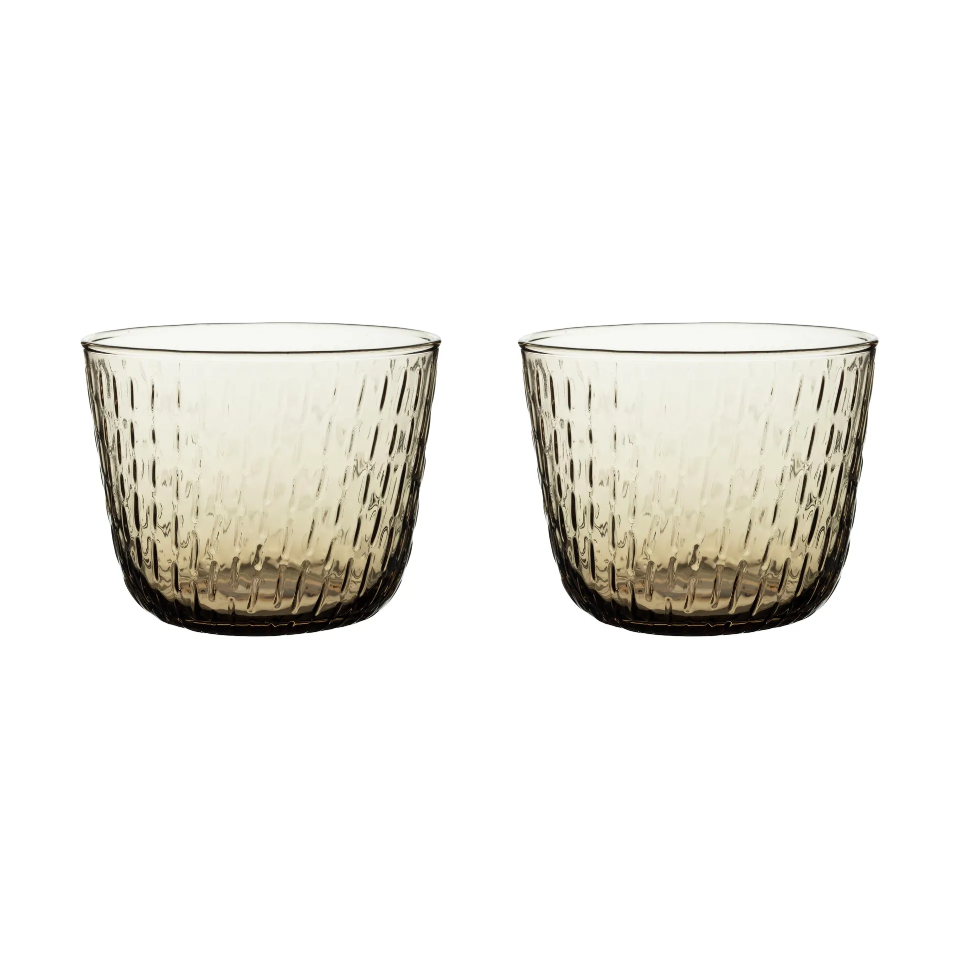 Syksy Wasserglas 2 dl 2er Pack, Brown Marimekko