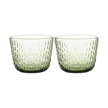 Syksy Wasserglas 2 dl 2er Pack - Olive - Marimekko