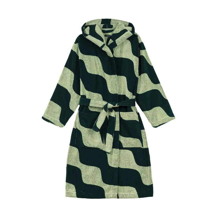 Taifuuni Bademantel Baumwolle - Pear-dark green - Marimekko