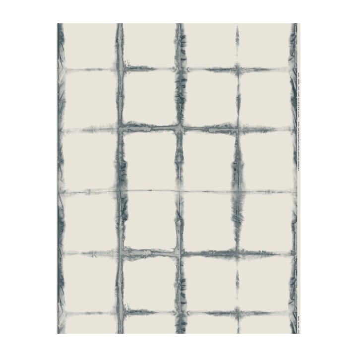 Taite Stoff Baumwolle-Hanf, White-dark blue Marimekko