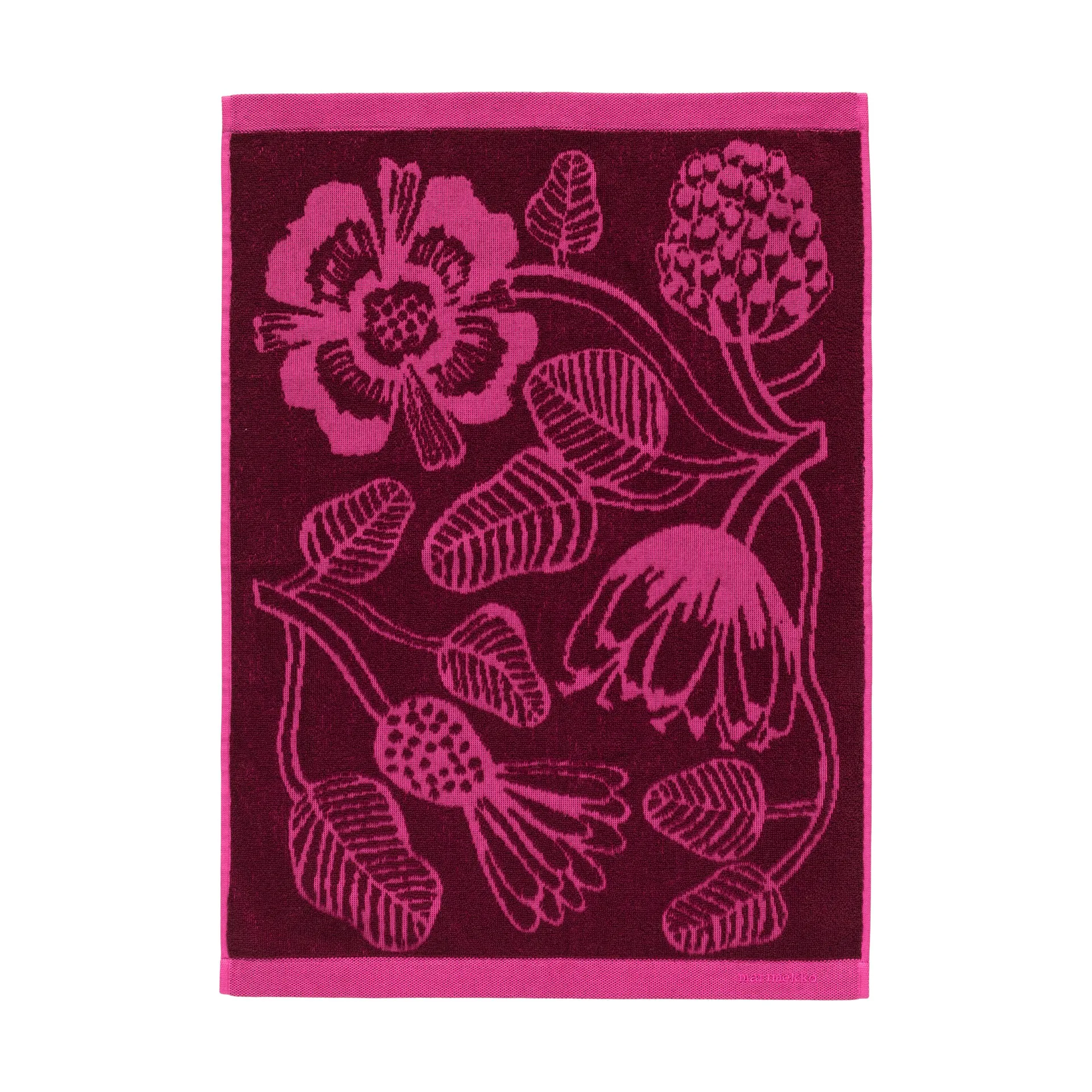 Tiara Handtuchset 2-teilig, Burgundy-pink Marimekko