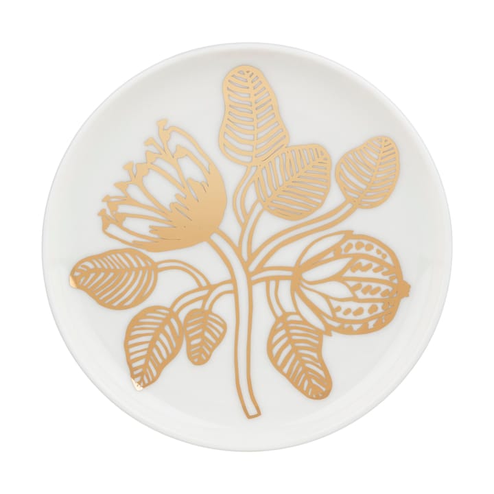 Tiara Servierplatte Ø13,5 cm - White-gold - Marimekko