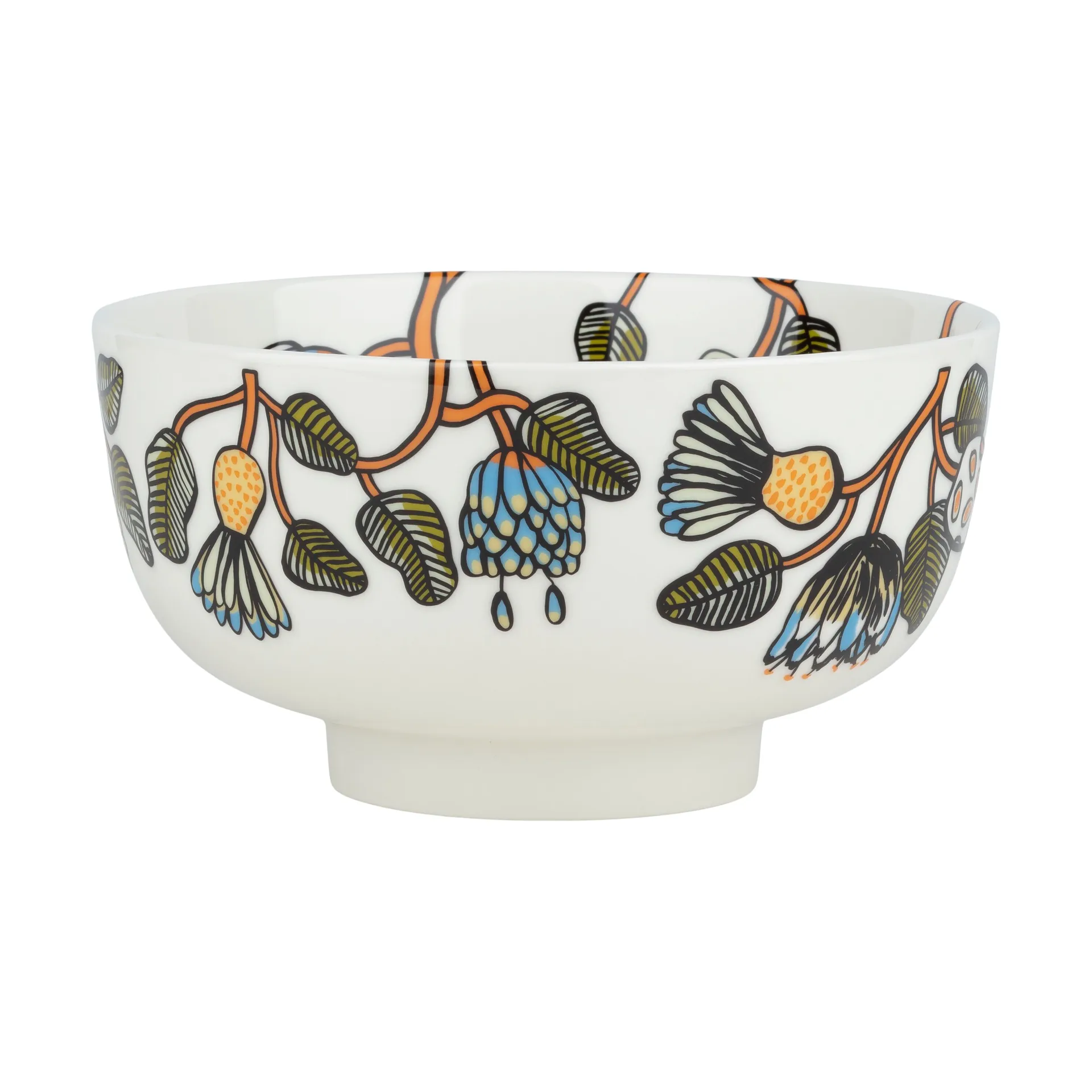 Tiara Servierschale 1,5 L, White-warm orange-green Marimekko