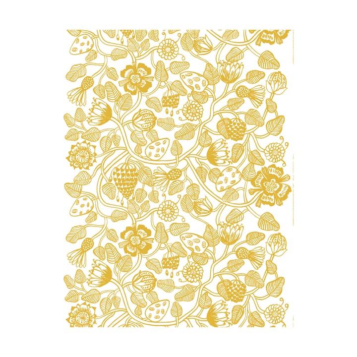Tiara Stoff - White-gold - Marimekko