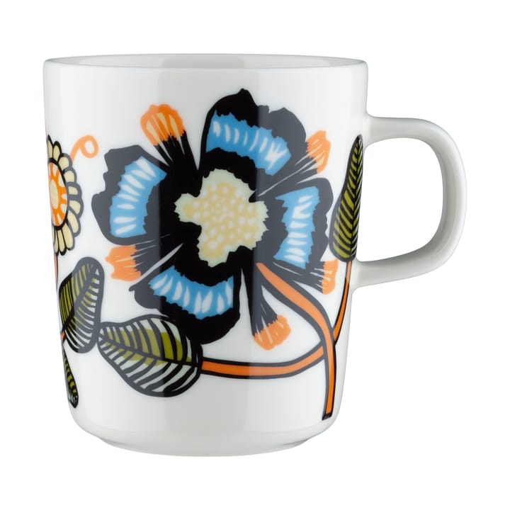 Tiara Tasse 2,5dl - White-warm orange-green - Marimekko