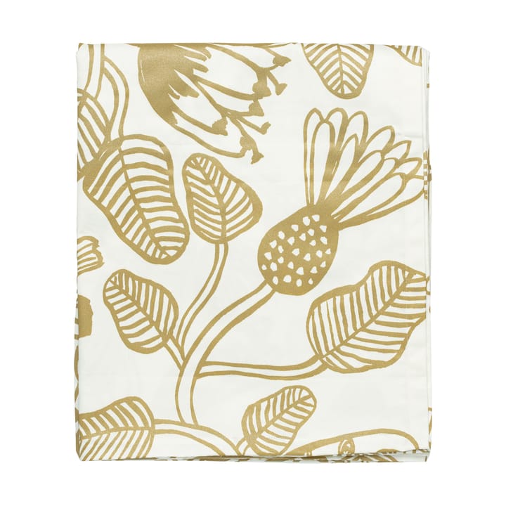 Tiara Tischtuch 135x250 cm - White-gold - Marimekko