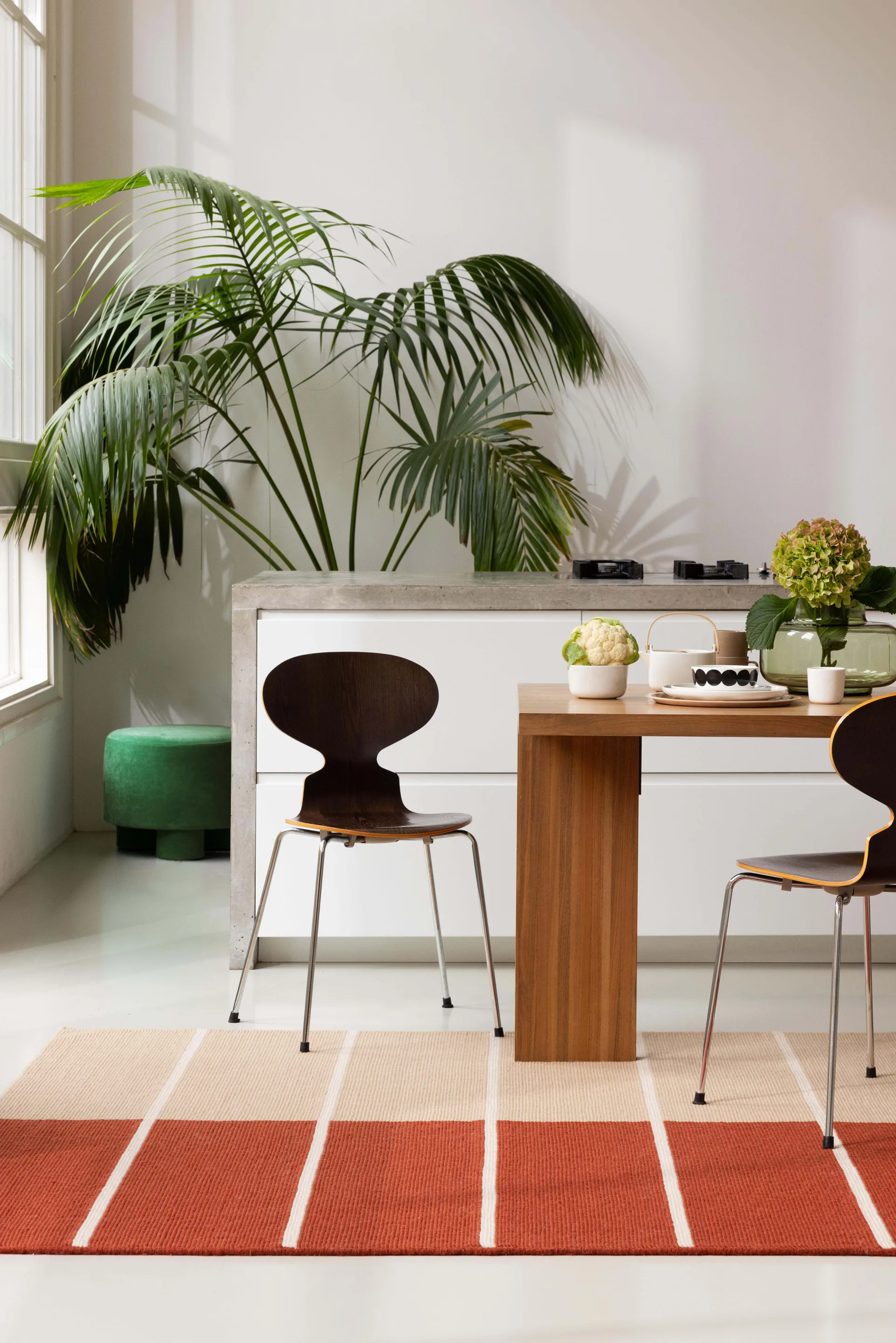 Tiibet Wollteppich, Burnt Orange, 200x280 cm Marimekko