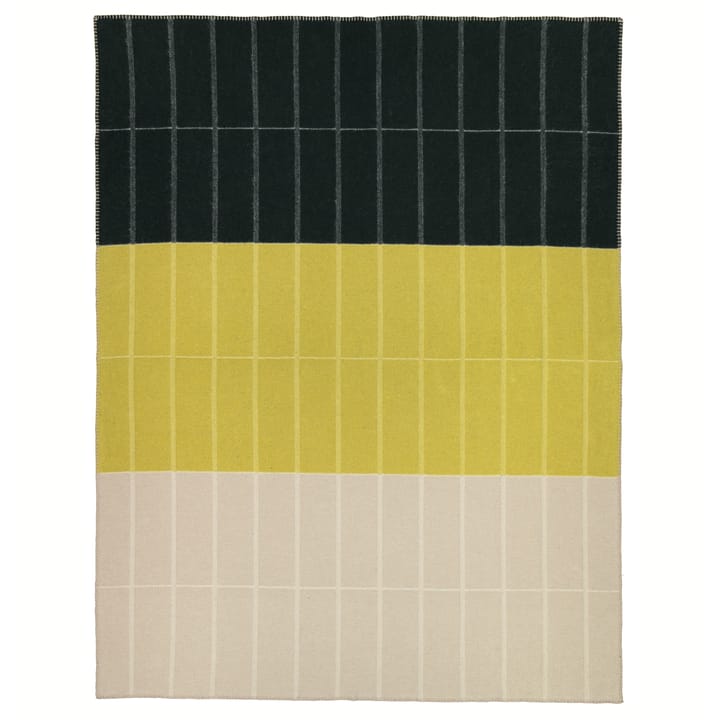 Tiiliskivi Decke 130 x 170cm - Gelb-beige-dunkelgrün - Marimekko