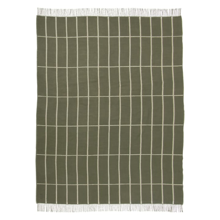 Tiiliskivi Decke 130 x 180cm - Graugrün-weiß - Marimekko