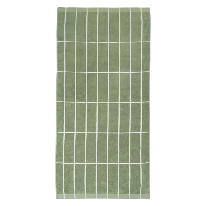 Tiiliskivi Handtuch graugrün-weiß - 75 x 150cm - Marimekko