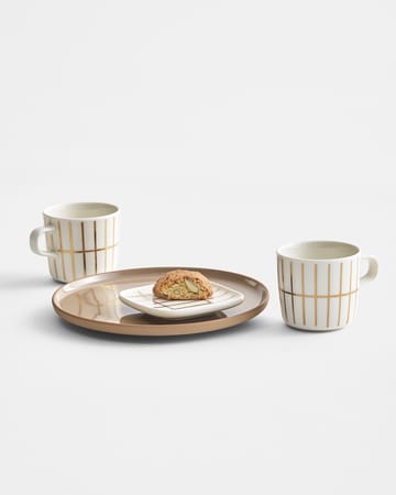 Tiiliskivi Kafeetasse 20 cl - White-gold - Marimekko