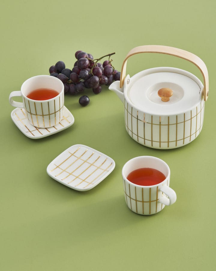 Tiiliskivi Kafeetasse 20 cl - White-gold - Marimekko