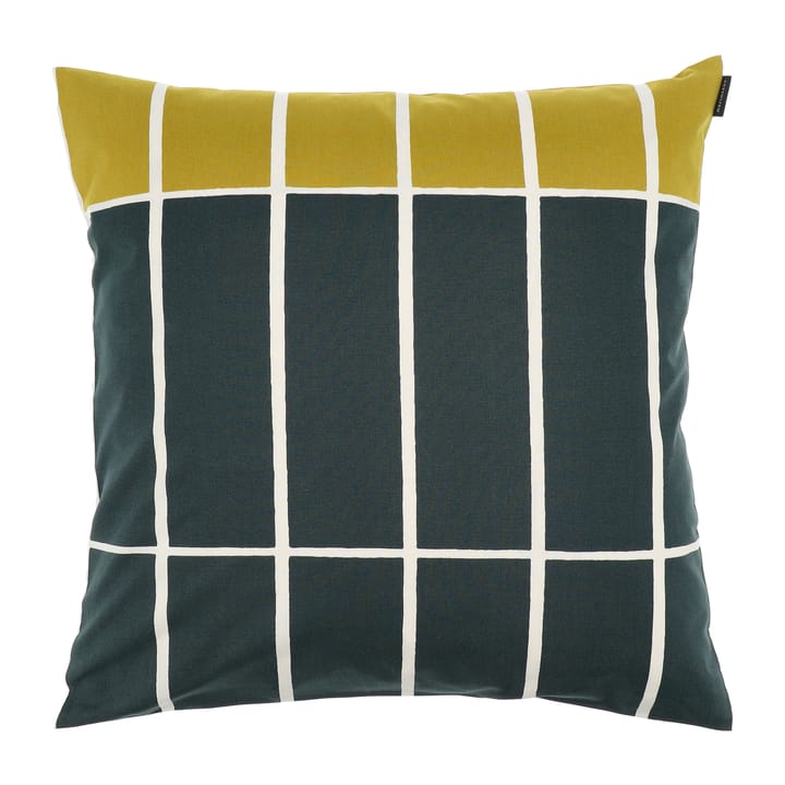 Tiiliskivi Kissenbezug 50 x 50 cm, Gelb-dunkelgrün Marimekko
