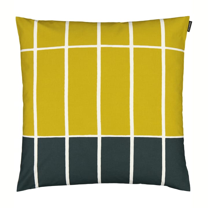 Tiiliskivi Kissenbezug 50 x 50cm - Gelb-dunkelgrün - Marimekko