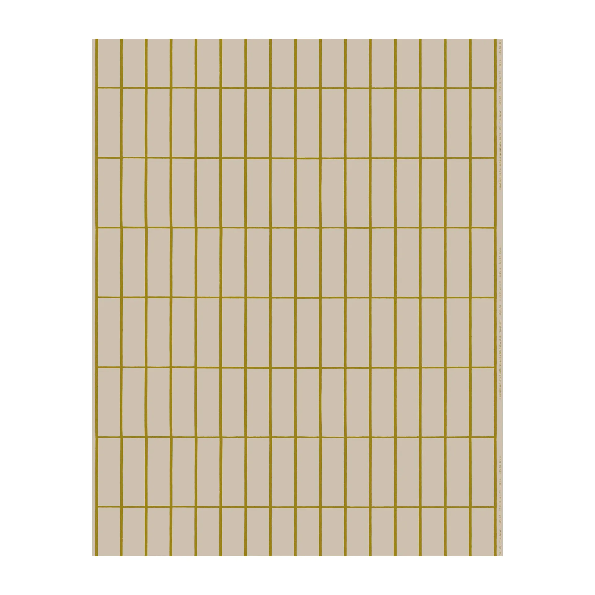Tiiliskivi Leinen-Viskose-Stoff, Beige-Gold Marimekko