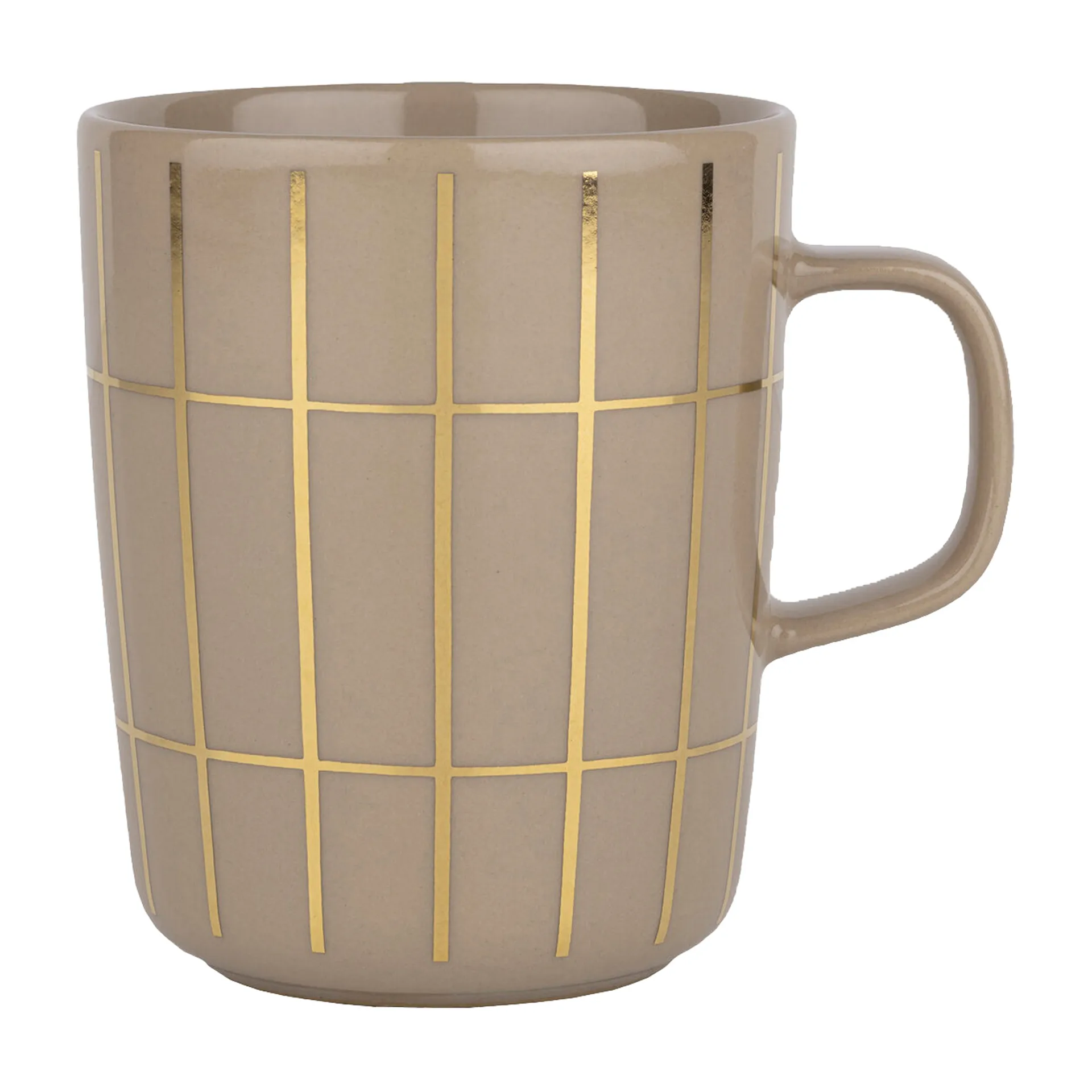 Tiiliskivi metal Tasse 25 cl, Beige-Gold Marimekko