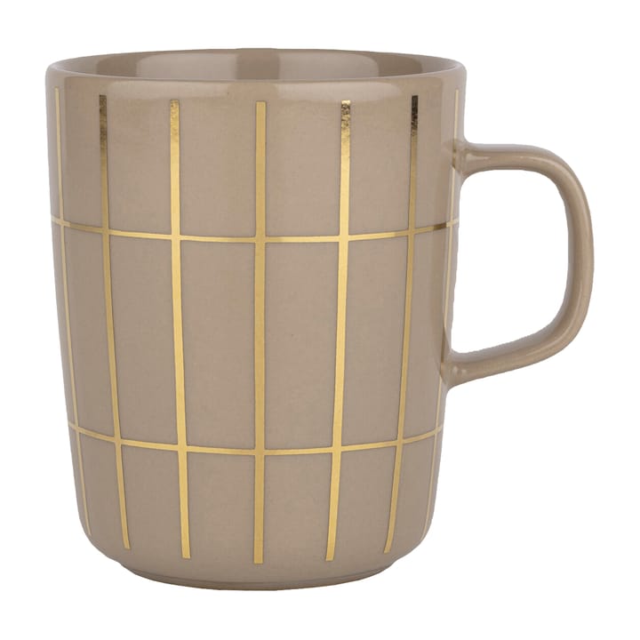 Tiiliskivi metal Tasse 25 cl - Beige-Gold - Marimekko